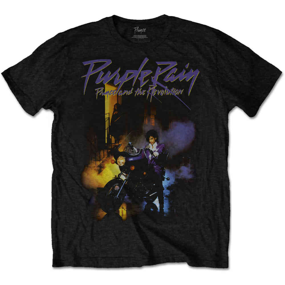 Prince - Purple Rain Heren T-shirt - Zwart